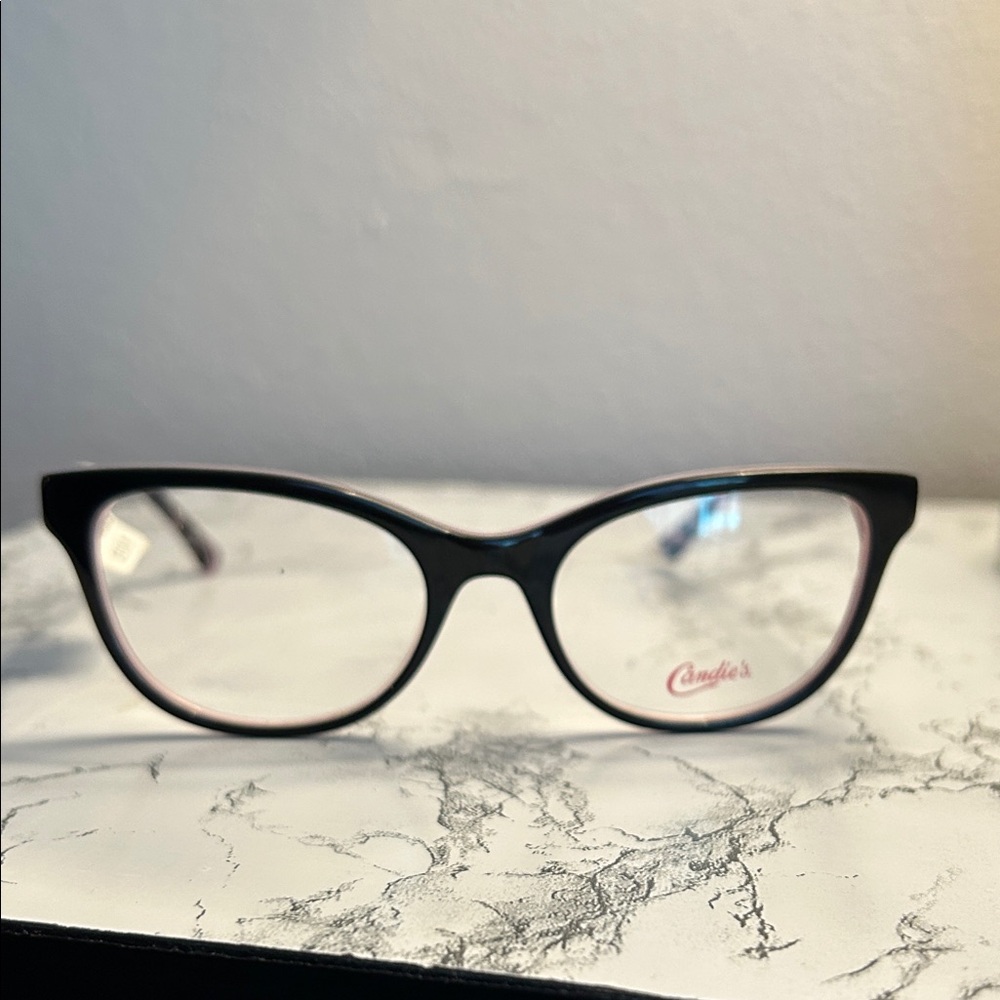Candie's Marcolin Elegant Black and Pink Glasses Women’s Trend